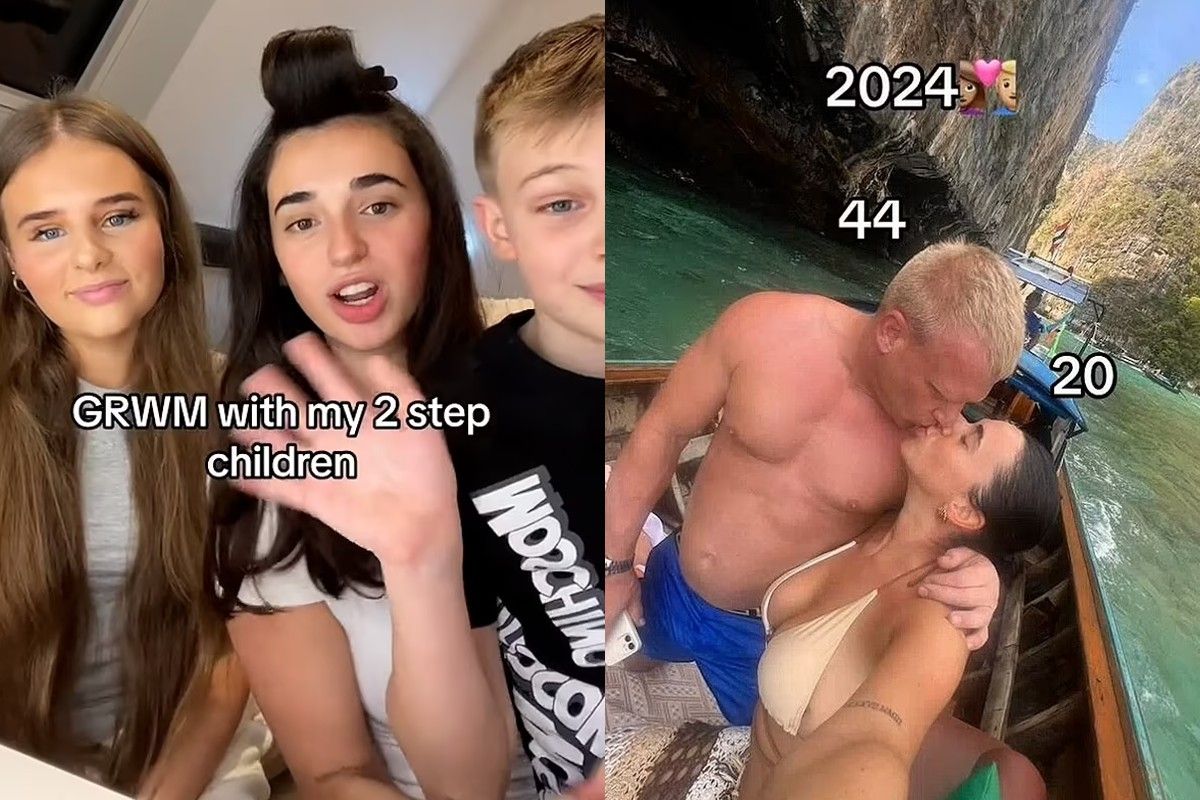 Девушка является мачехой для двух детей Девушка является мачехой для двух детей