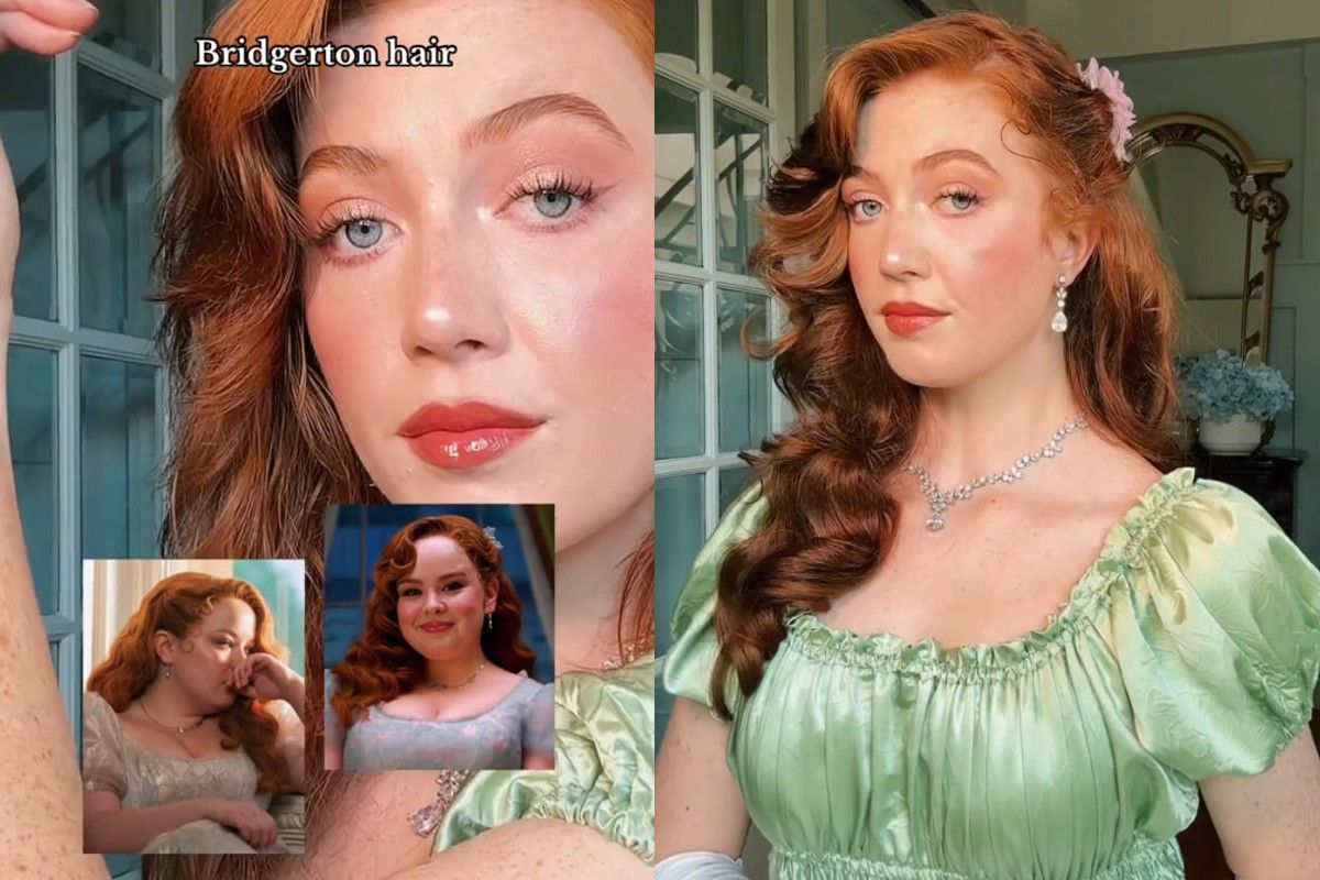 Девушка повторила популярную прическу из "Бриджертонов" Девушка повторила популярную прическу из "Бриджертонов"
