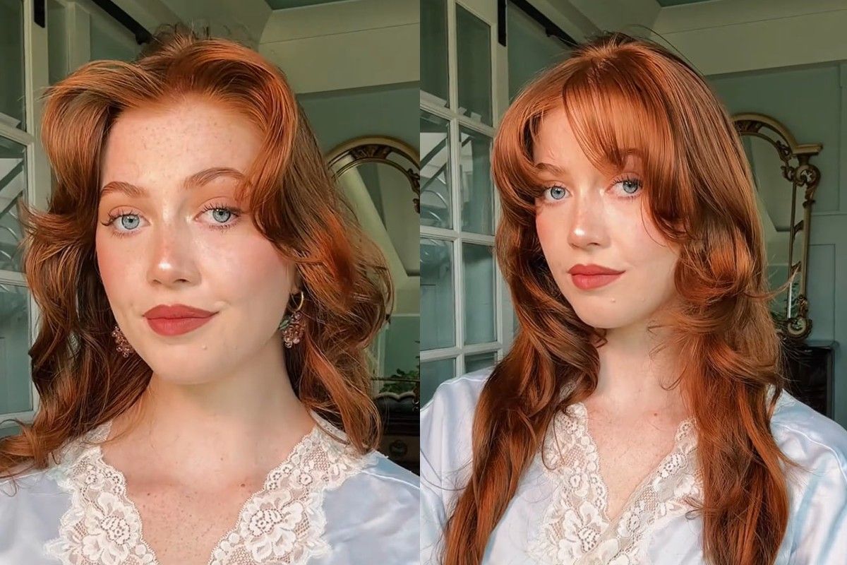 Блогер показала два стильных способа уложить челку Блогер показала два стильных способа уложить челку