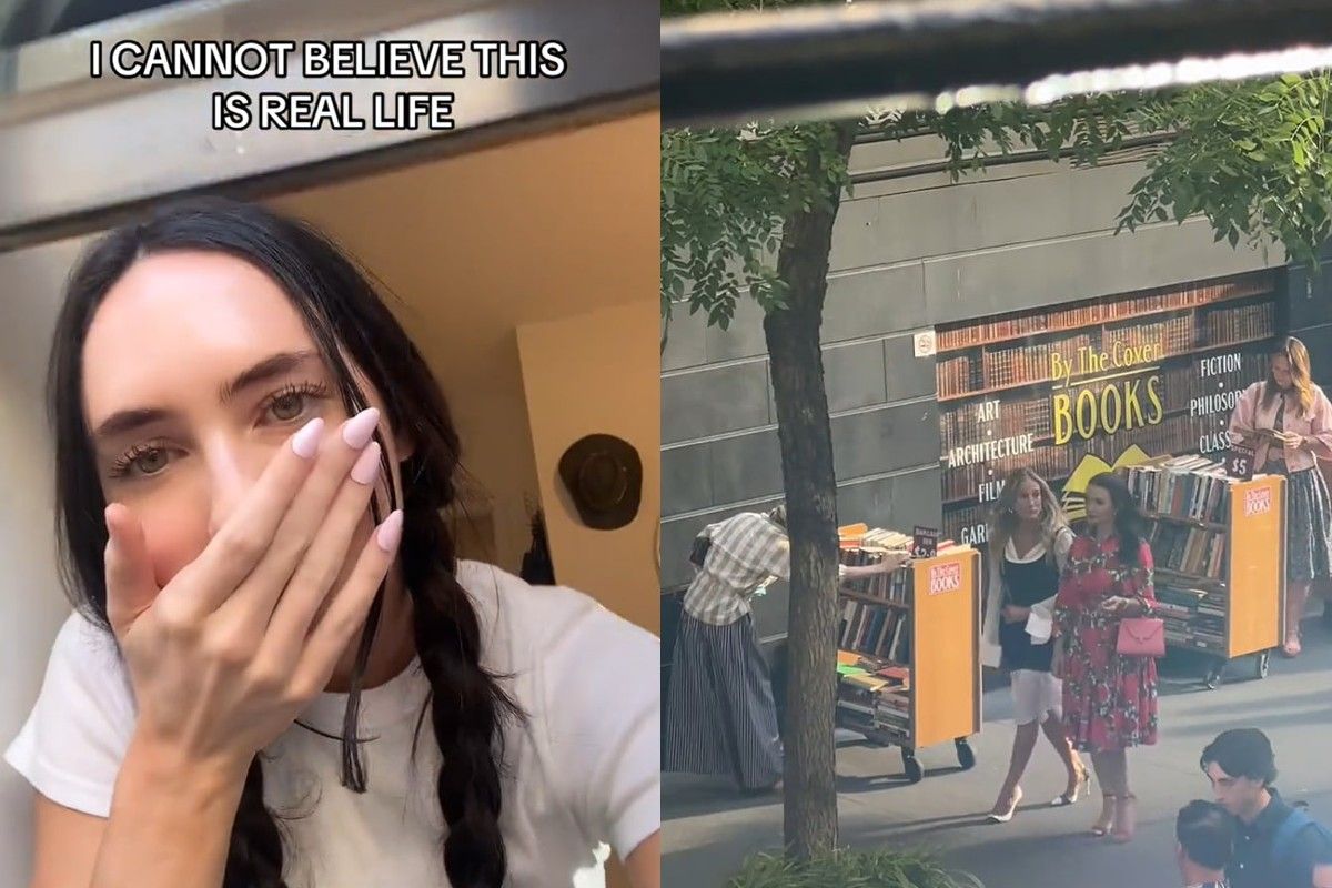 Под окнами девушки снимали сериал Под окнами девушки снимали сериал