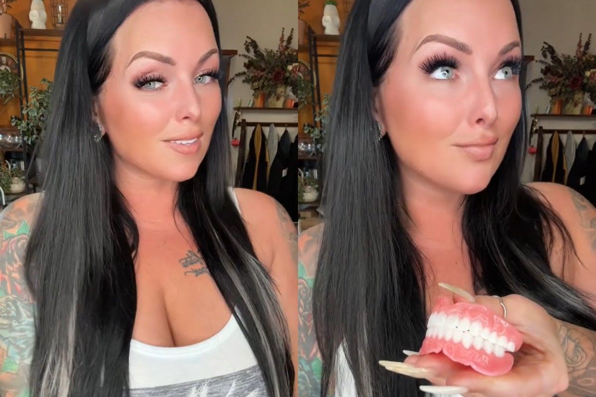 Женщина показывает свою жизнь в блоге Женщина показывает свою жизнь в блоге