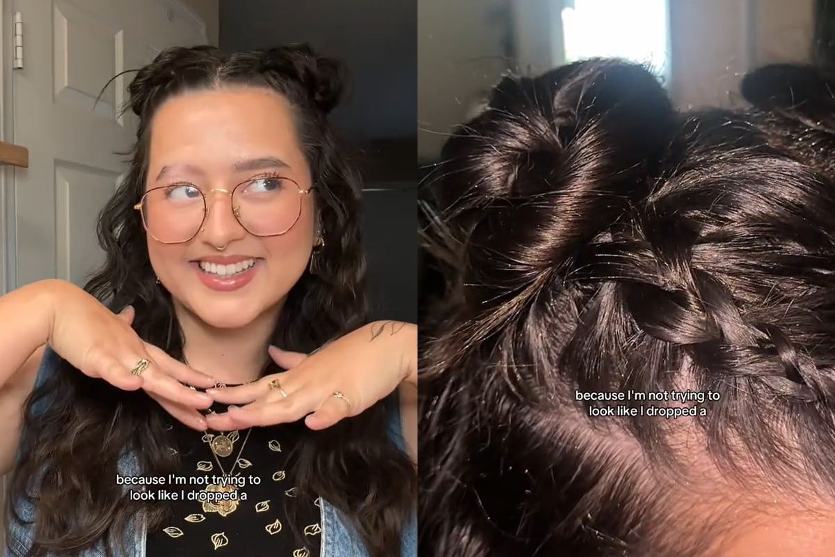 Дівчина показала ідеальну зачіску для несвіжого волосся Дівчина показала ідеальну зачіску для несвіжого волосся