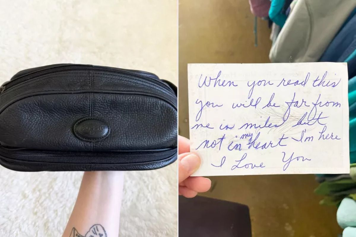 Жінка знайшла записку у вінтажному гаманці Жінка знайшла записку у вінтажному гаманці