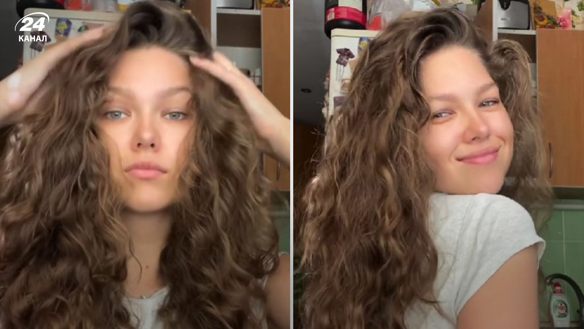 Дівчана показала, як зробити "укладку Русалоньки" Дівчана показала, як зробити "укладку Русалоньки"