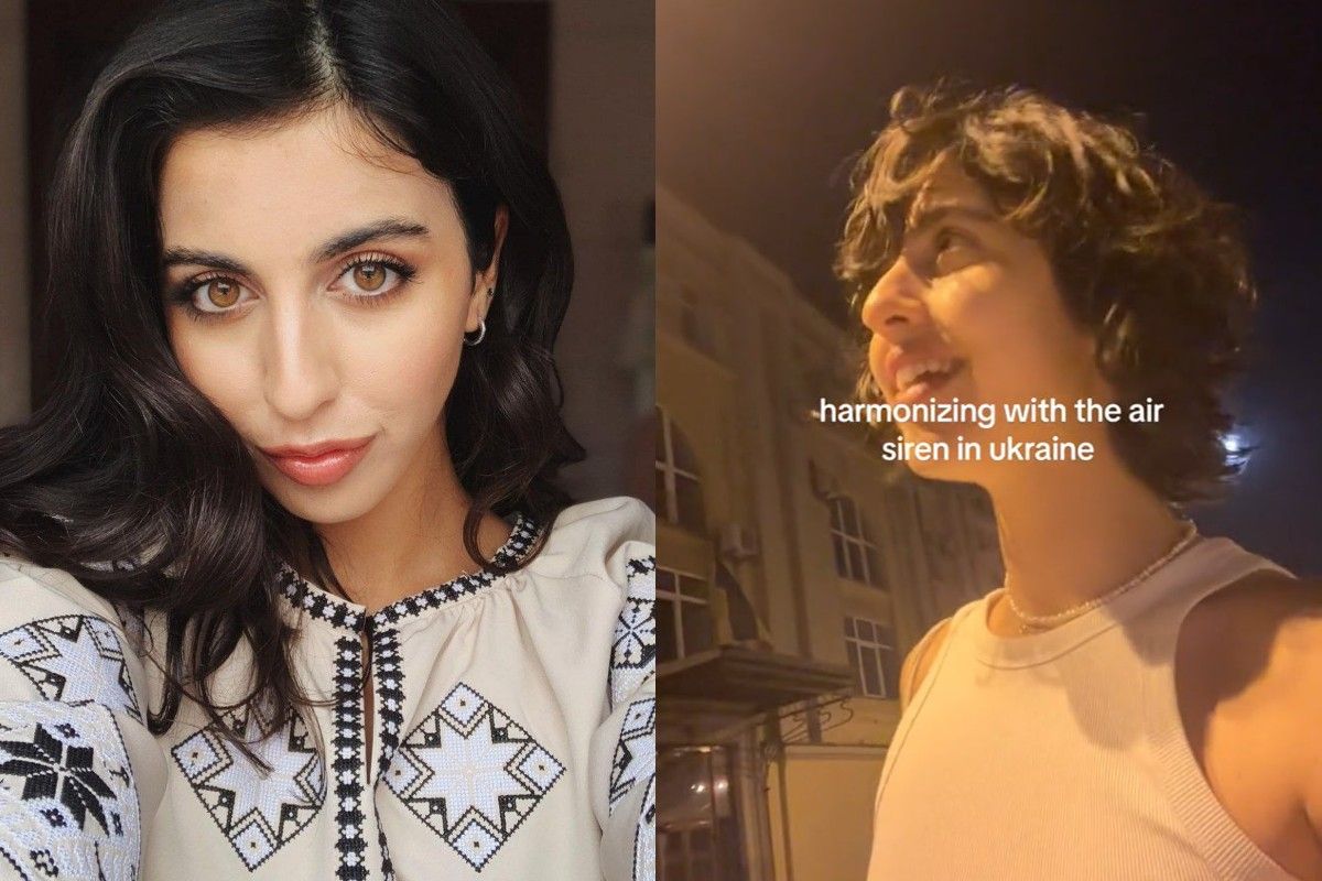 Дівчина заспівала під звук тривоги Дівчина заспівала під звук тривоги