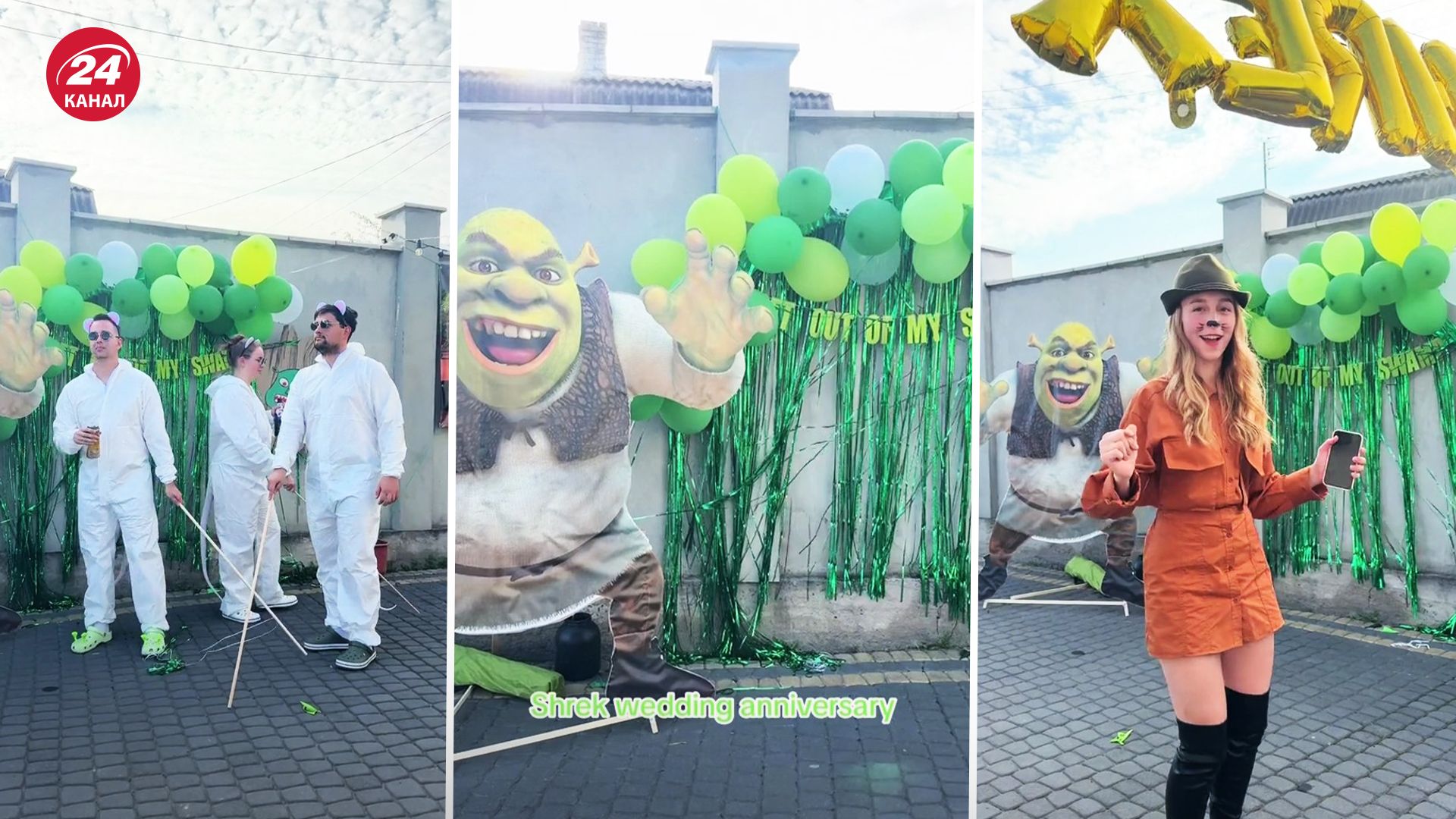 Друзья устраивали вечеринку в стиле "Шрека" Друзья устраивали вечеринку в стиле "Шрека"