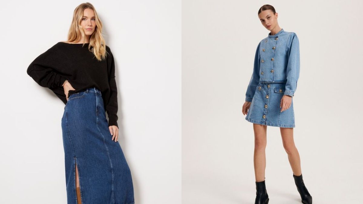 Джинсові спідниці в моді восени 2024 року Джинсові спідниці в моді восени 2024 року