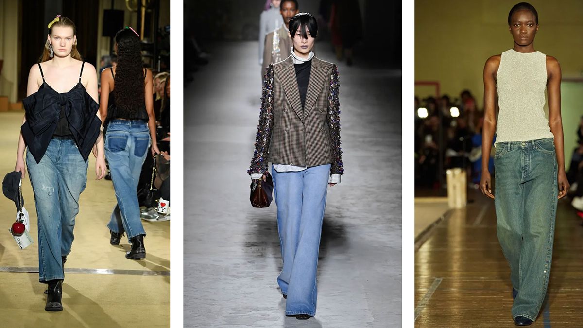 Актуальные джинсы 2024 года Актуальные джинсы 2024 года