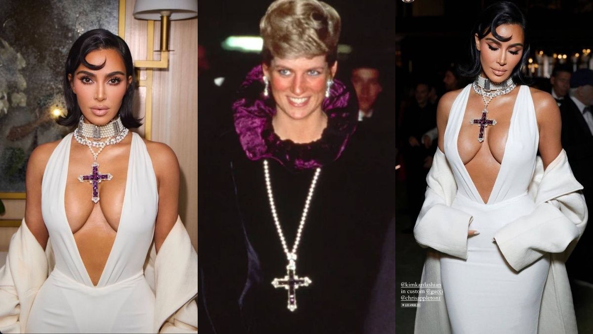 Кім Кардашян вигуляла хрест принцеси Діани Кім Кардашян вигуляла хрест принцеси Діани