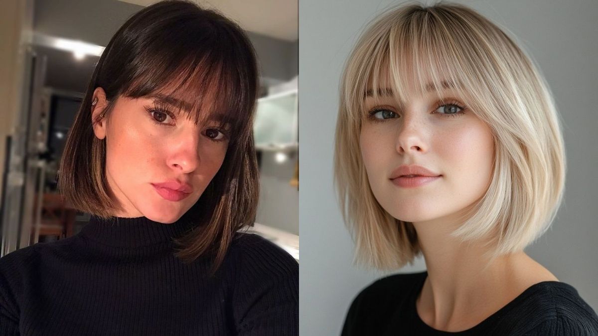 Стильные образы с челкой Стильные образы с челкой