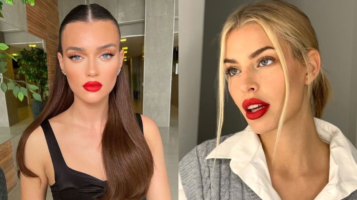 Красная помада является популярной в 2025 году Красная помада является популярной в 2025 году