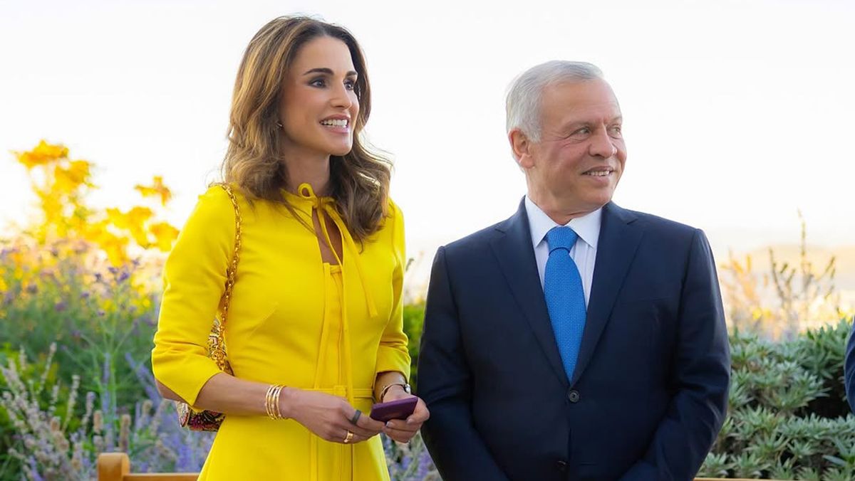 Королева Ранія з королем Абдаллою II Королева Ранія з королем Абдаллою II