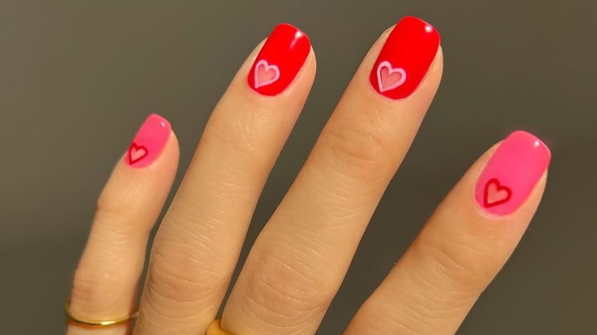 Красивий манікюр на День Валентина Красивий манікюр на День Валентина