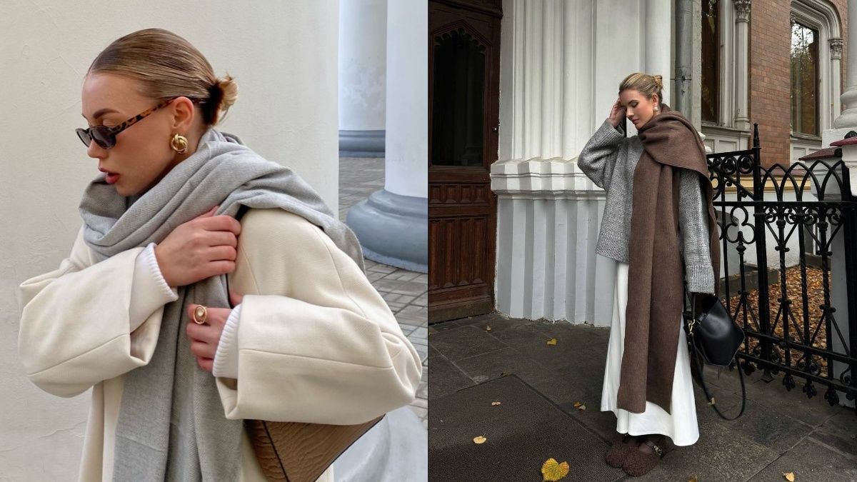 Трендові шарфи на осінь 2025 Трендові шарфи на осінь 2025