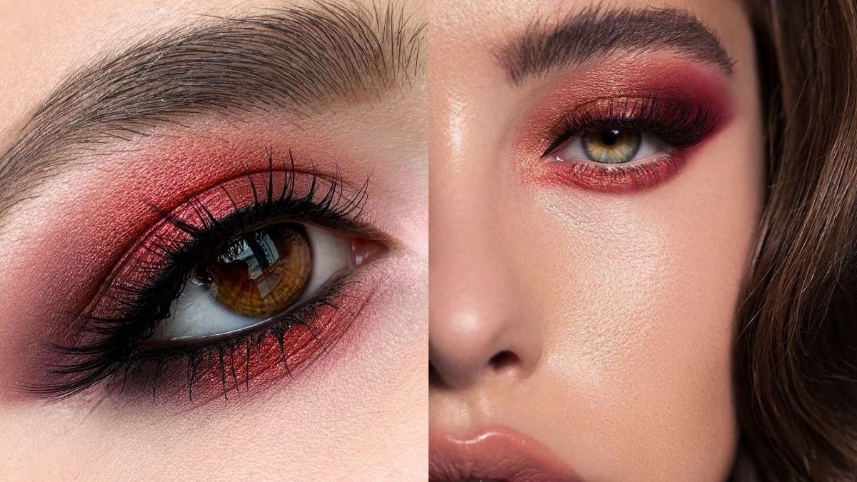 Красных теней стоит избегать после 40 лет