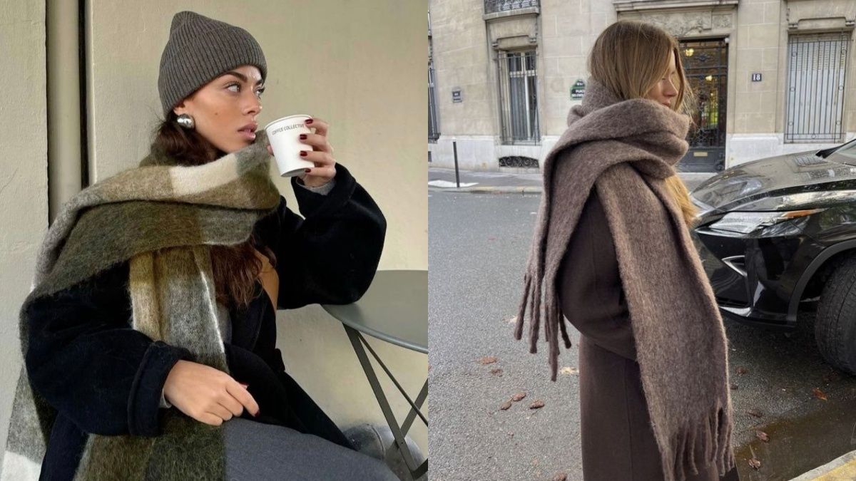 Трендовые шарфы на зиму